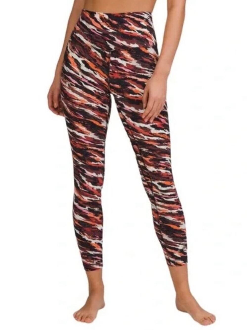 Lululemon Lunar New Year Align High-Rise Pant 25" Tiger Smoky Red Sz 4 W5ECBS